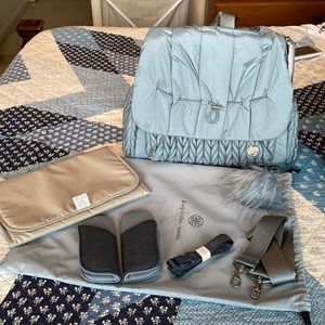 Happ Levy Diaper bag in ash blue